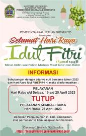 Cuti bersama Lebaran 1444 H
